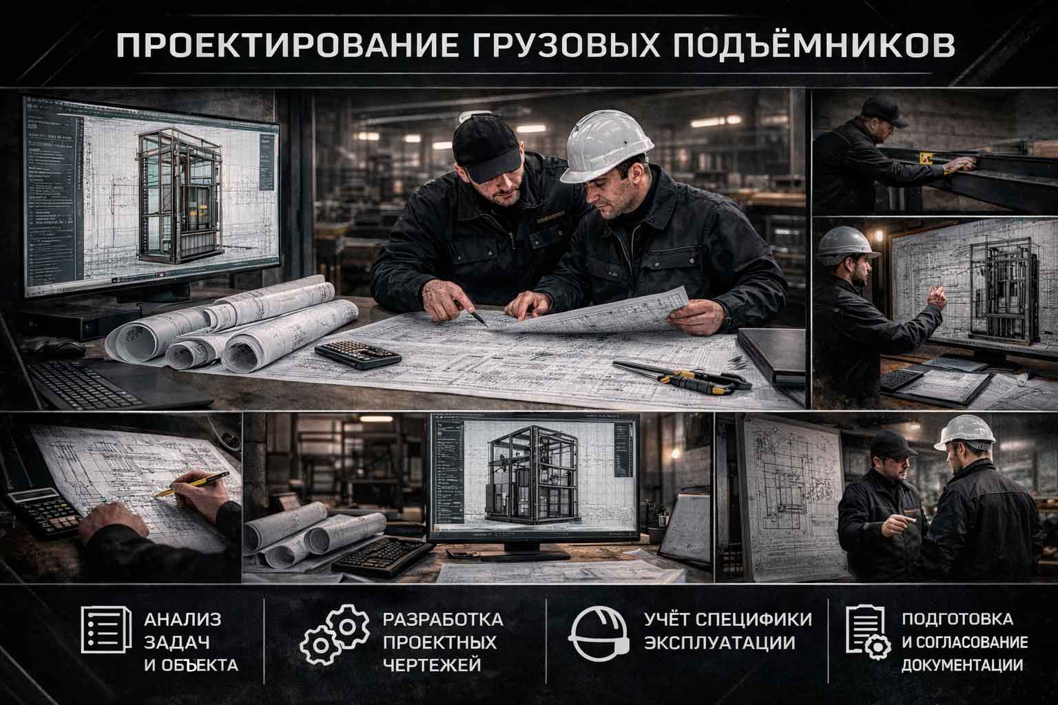 Проектирование грузовых подъемников