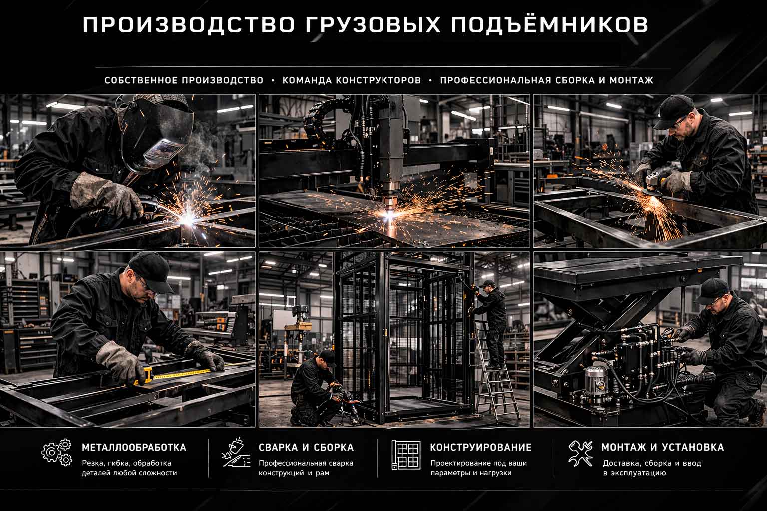  Производство грузовых подъемников